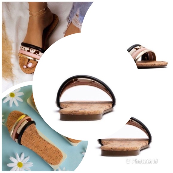 🎊HP🎊 Strap Slides in Multi Cow - Picture 3 of 9